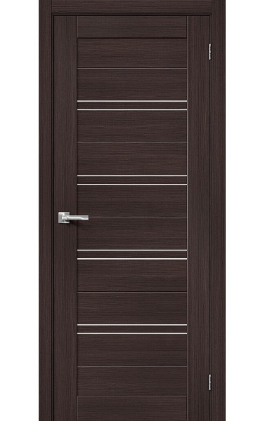 Межкомнатная дверь в Эко Шпоне Браво-28, цвет: Wenge Melinga Размер полотна: 200*80 модель 153-1126