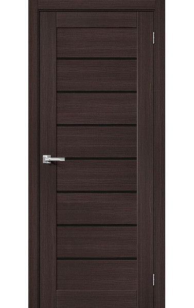 Межкомнатная дверь в Эко Шпоне Браво-22, цвет: Wenge Melinga Размер полотна: 200*80 модель 153-1114