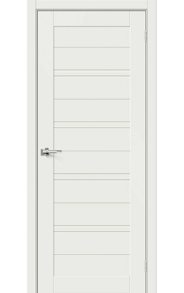 Межкомнатная дверь Эмалит Браво-28, цвет: White Matt Размер полотна: 200*80 модель 066-0132