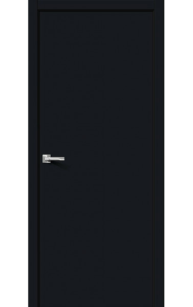 Межкомнатная дверь Винил Браво-0, цвет: Total Black Размер полотна: 200*90 модель 146-0444